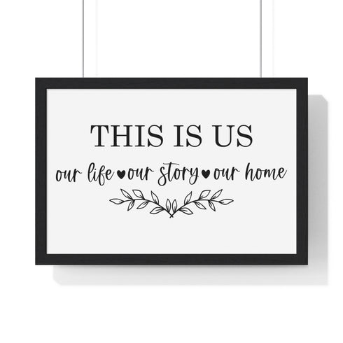 This Is Us Premium Framed Horizontal Poster